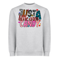 Heather Grey Just A Little Arm Candy Heavyweight Sweatshirt - SublimationCraftShop