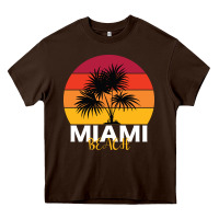 Chocolate Brown Miami Beach Heavy Core Tee - Bettercallsaul