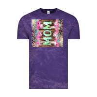 Cloud Purple Mom leopard Vintage Tee - CowGirlArtShop