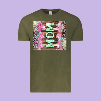 Mom Leopard Vintage Tee Designed By Cowgirlartshop