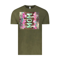 Vintage Olive Mom leopard Vintage Tee - CowGirlArtShop