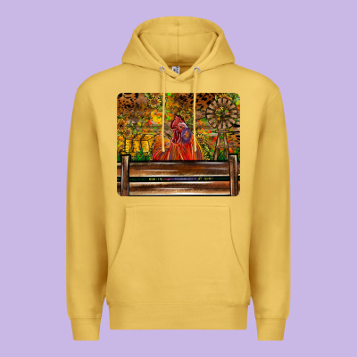 Farm Life Rooster Premium Hoodie Designed By Cowhidedigitalart