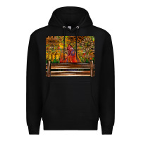 Black Farm Life Rooster Premium Hoodie - CowhideDigitalArt