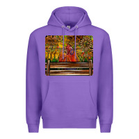 Purple Farm Life Rooster Premium Hoodie - CowhideDigitalArt