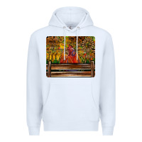 White Farm Life Rooster Premium Hoodie - CowhideDigitalArt