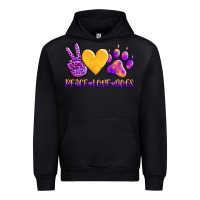 Black peace love dogs Urban Hoodie - AdoDesignShop