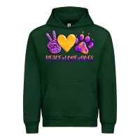 Forest Green peace love dogs Urban Hoodie - AdoDesignShop