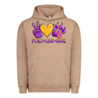Pigment Burro peace love dogs Urban Hoodie - AdoDesignShop