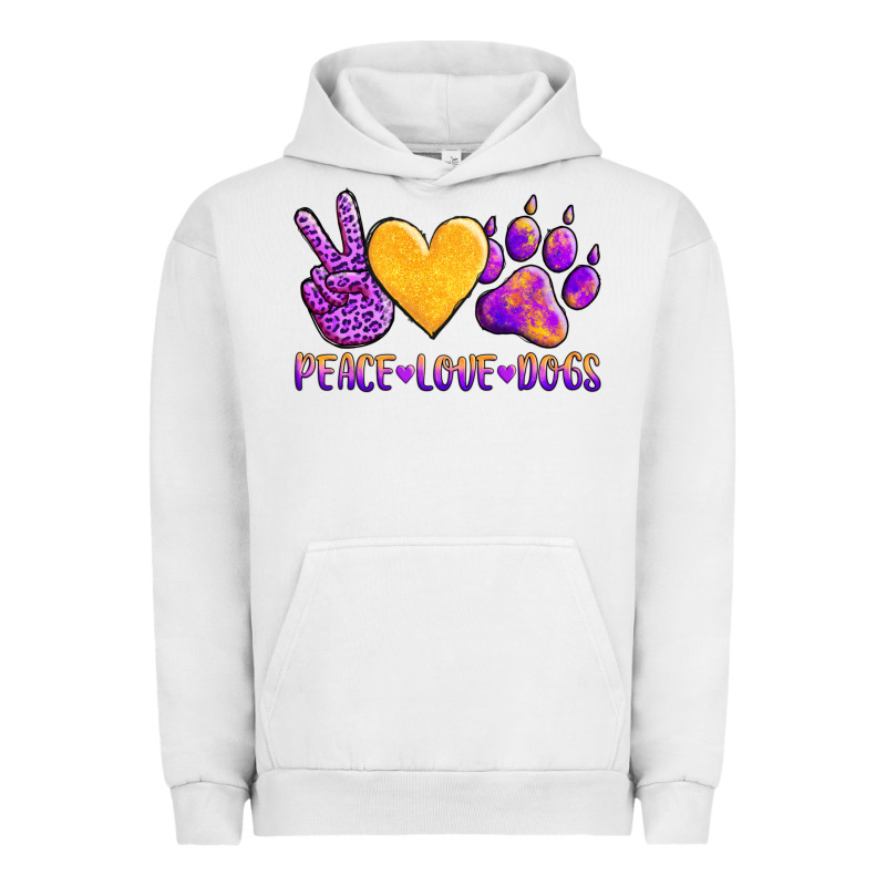 Peace Love Dogs Urban Hoodie by AdoDesignShop | Teevron