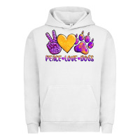 Pigment Lunar Rock peace love dogs Urban Hoodie - AdoDesignShop