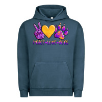 Pigment Midnight Navy peace love dogs Urban Hoodie - AdoDesignShop