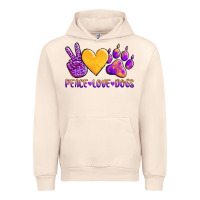 Sandshell peace love dogs Urban Hoodie - AdoDesignShop