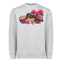Heather Grey load of love Heavyweight Sweatshirt - SublimationCraftShop