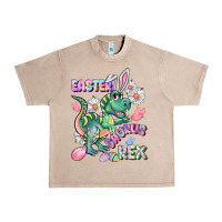 French Oak Easter Saurus Rex Easter Day Urban Heavy Tee - CowGirlArtShop
