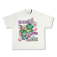 Pistachio Easter Saurus Rex Easter Day Urban Heavy Tee - CowGirlArtShop