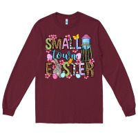 Burgundy Easter Day Small town Easter Long Sleeve Tee - OliviaCreatesArt