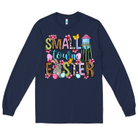 Navy Easter Day Small town Easter Long Sleeve Tee - OliviaCreatesArt