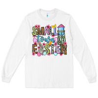 White Easter Day Small town Easter Long Sleeve Tee - OliviaCreatesArt