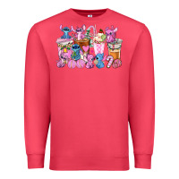 Cardinal stitch and lilo pink christmas coffee cups Premium Sweatshirt - AdoDesignShop