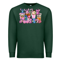 Stitch And Lilo Pink Christmas Coffee Cups Premium Sweatshirt | Teevron