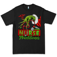 Black Christmas Character Nurse Premium Tee - NancyCooperArtShop