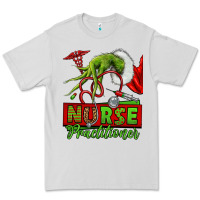 Dove Grey Christmas Character Nurse Premium Tee - NancyCooperArtShop
