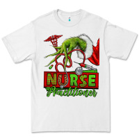 White Christmas Character Nurse Premium Tee - NancyCooperArtShop