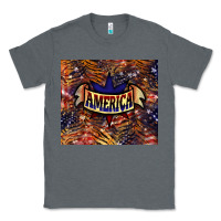 Charcoal Heather Tiger America tumbler 4th of july Classic Tee - HowdyJamesFarm