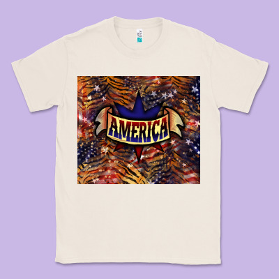 Tiger America Tumbler 4th Of July Classic Tee Designed By Howdyjamesfarm