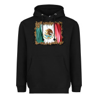 Black distressed mexico flag Heavyweight Hoodie - BarkalooDesign
