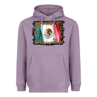 Lavender distressed mexico flag Heavyweight Hoodie - BarkalooDesign