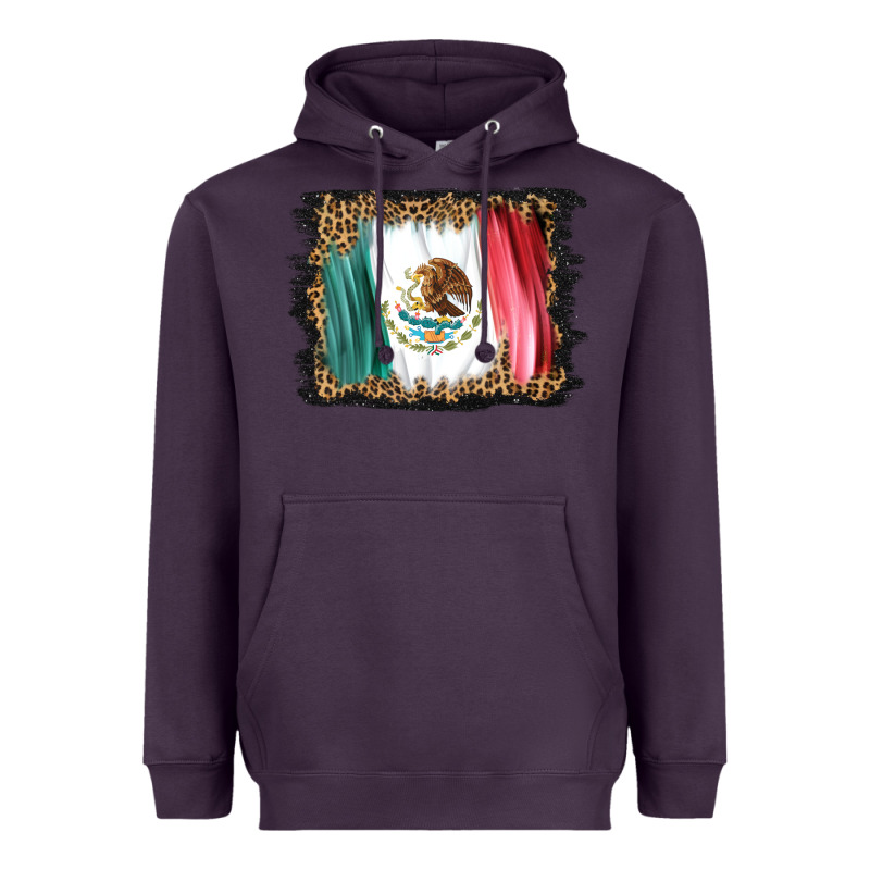Distressed Mexico Flag Heavyweight Hoodie by BarkalooDesign | Teevron