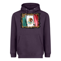 Plum distressed mexico flag Heavyweight Hoodie - BarkalooDesign