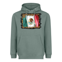 Sage distressed mexico flag Heavyweight Hoodie - BarkalooDesign