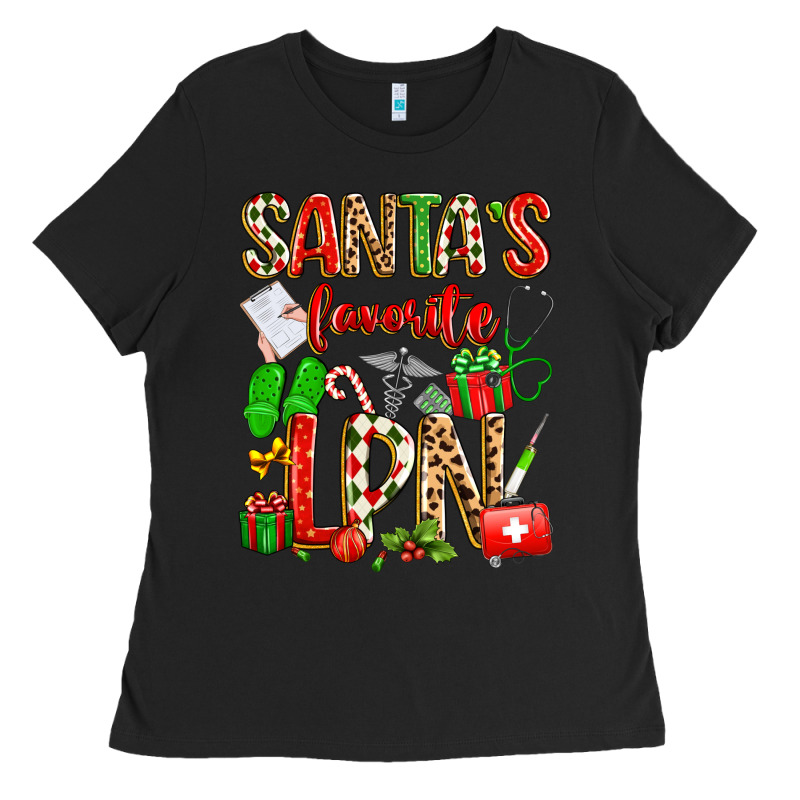 Santa's Favorite Lpn Ladies Tee by texasbilliewilder | Teevron
