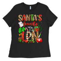 Black santa's favorite lpn Ladies Tee - texasbilliewilder