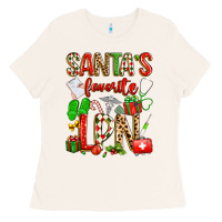 Bone santa's favorite lpn Ladies Tee - texasbilliewilder