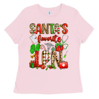 Bubblegum Pink santa's favorite lpn Ladies Tee - texasbilliewilder