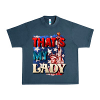 Midnight Navy Thats my lady 4th of july Urban Heavy Tee - CowGirlArtShop