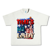 Pistachio Thats my lady 4th of july Urban Heavy Tee - CowGirlArtShop