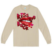 Mushroom Kiss me back Valentine's Day Long Sleeve Tee - FaDigitalArtStudio