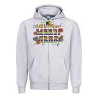 Heather Grey little miss mardi gras Zipper Hoodie - Artiststas