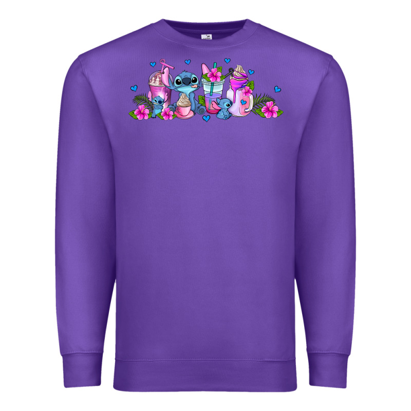Stitch Coffee Cups Libbey Glass Premium Sweatshirt by AdoDesignShop | Teevron