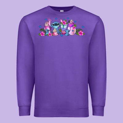 Stitch Coffee Cups Libbey Glass Premium Sweatshirt Designed By Adodesignshop