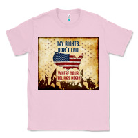 Bubblegum Pink my rights don't end Classic Tee - TumblerDesignByShophia