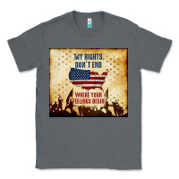Charcoal Heather my rights don't end Classic Tee - TumblerDesignByShophia