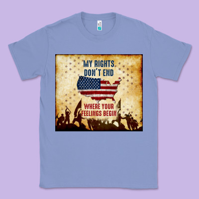 My Rights Don't End Classic Tee Designed By Tumblerdesignbyshophia