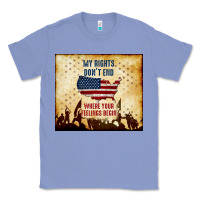 Colony Blue my rights don't end Classic Tee - TumblerDesignByShophia