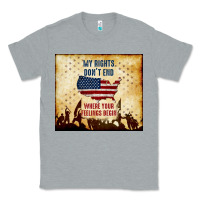 Heather Grey my rights don't end Classic Tee - TumblerDesignByShophia
