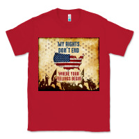 Red my rights don't end Classic Tee - TumblerDesignByShophia